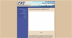 Desktop Screenshot of customprosthetics.com
